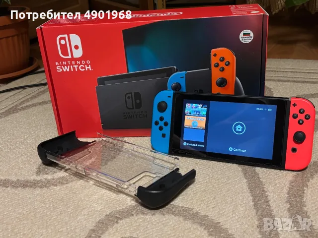 Nintendo Switch V2 + Подарък !, снимка 6 - Nintendo конзоли - 55466059