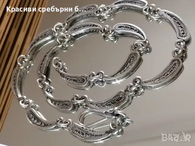 Сребърно масивно колие, намалено за уикенда, снимка 3 - Колиета, медальони, синджири - 54876846