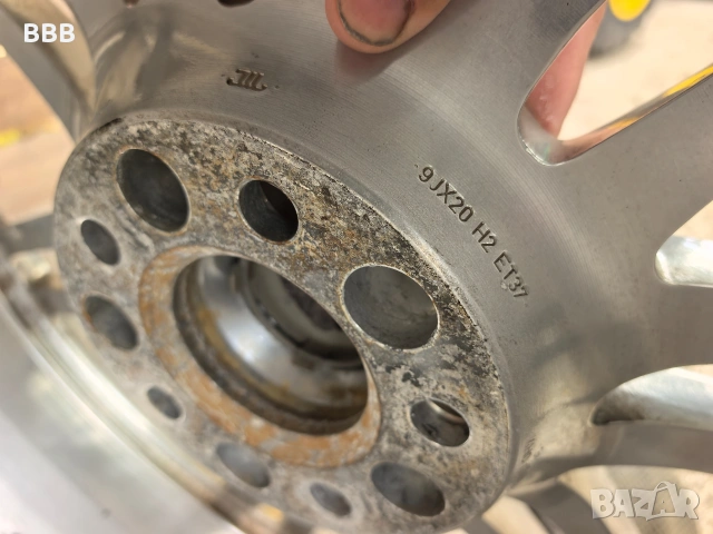 20ки 5х112 9J ET37 CB 66.6mm OEM audi , снимка 8 - Гуми и джанти - 54632999