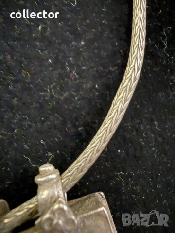 Сребърен индийски амулет / муска / мощохранилница. №8105, снимка 5 - Антикварни и старинни предмети - 54200023