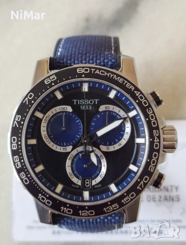 Мъжки кварцов часовник Tissot Supersport Chrono Blue, снимка 2 - Мъжки - 54164945