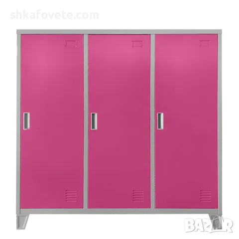 Метален гардероб за детски градини BB3, 40х120х130см, ЦВЕТНИ ВРАТИЧКИ, снимка 8 - Гардероби - 55449267