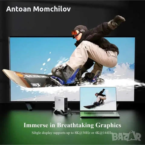 Докинг станция Minthouz MT-UMD27 Pro 9 в 1 140W, снимка 4 - Други - 54824024