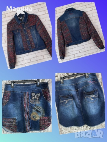 Дънково сако (яке) и пола Desigual. Размер M/L