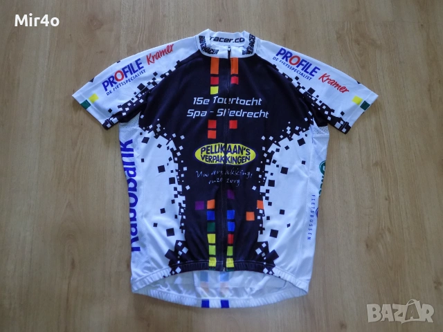 вело джърси bio racer екип тениска шосейно колоездене мъжко оригинал 6/XXL, снимка 2 - Спортни дрехи, екипи - 46010828