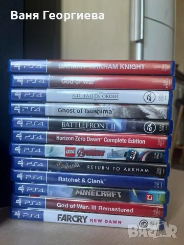 PS4 Slim 500 GB + 2 джойстика + 12 игри, снимка 3 - PlayStation конзоли - 55618846