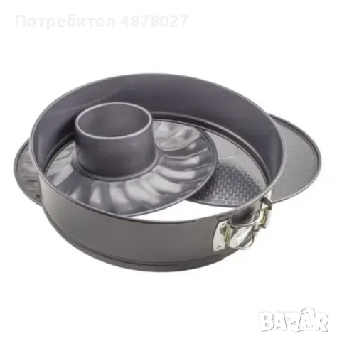 Форма за кекс 2 в 1 с падащо дъно, 25см, снимка 2 - Форми - 55546172