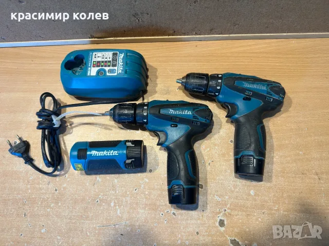 два винтовера "Makita DF330D"/10,8V/+led фенер