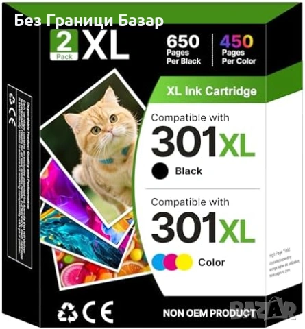 Нови 301XL Съвместими Мастилени Касети Черна Цветна XL за HP Envy DeskJet принтер тонер печат