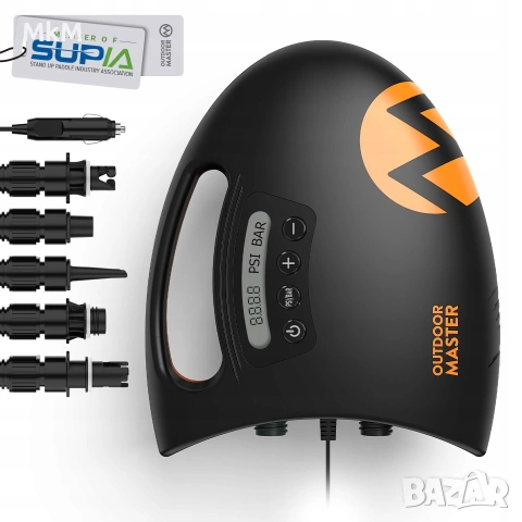 Нова електрическа помпа OutdoorMaster Shark, за SUP дъски с високо налягане с 20 PSI 