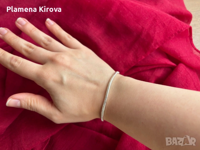 Сребърна гривна | Проба 925 | Sterling silver, снимка 3 - Гривни - 54223520