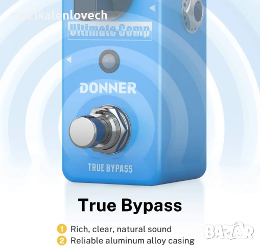Donner Compressor Pedal, Ultimate Comp - компресор педал /чисто нов/, снимка 4 - Китари - 55134836