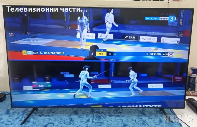 Smart Телевизор Samsung UE55AU7172U 4K UHD LED TV в отичлично състояние, с 6 месеца гаранция, снимка 2 - Телевизори - 55060931