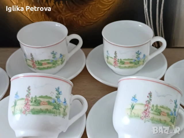Френски аркопал сервиз, снимка 6 - Антикварни и старинни предмети - 54582009