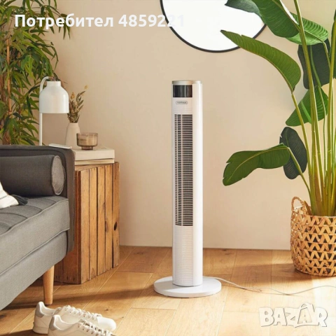 Колонен вентилатор VonHaus 35 с дистанционно управление и таймер - бял