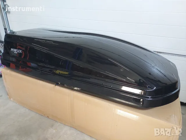 Автобокс (Багажник за таван) Perflex Eco Black 370 и 500 л., снимка 2 - Аксесоари и консумативи - 55171385
