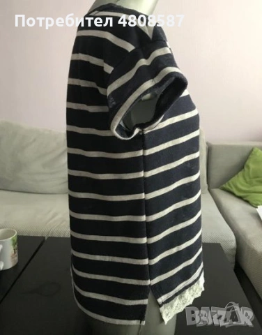 Дамска тениска на райе, снимка 3 - Тениски - 54360108