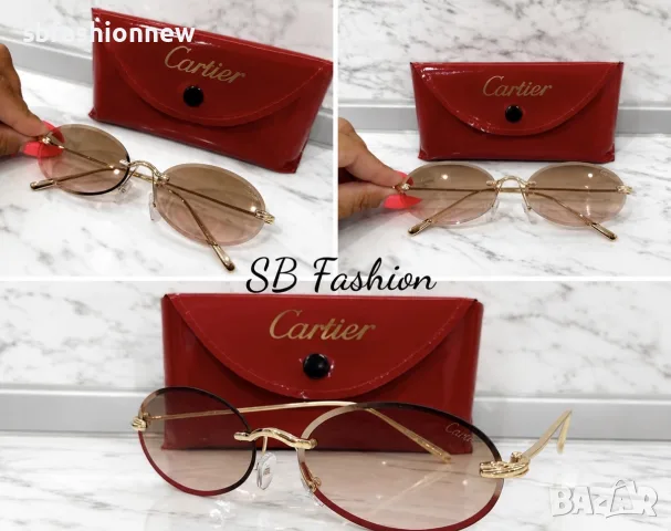 Cartier очила с лого светли