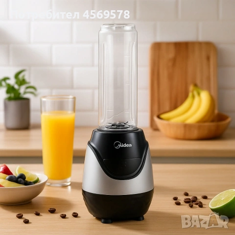 Компактен и мощен блендер Midea BL1189CEE-MPO1S, снимка 3 - Чопъри и пасатори - 54440486