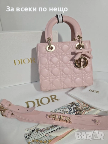 Lady Dior Дамска Розова Чанта От Агнешка Кожа Код Brand Luxury Fashion20