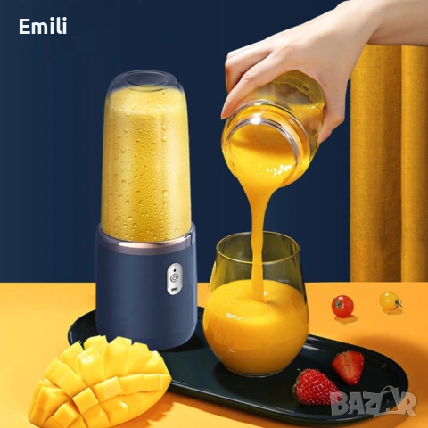 Мини блендар за смути, снимка 7 - Чопъри и пасатори - 55160142
