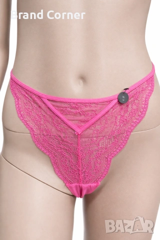 Hunkemöller дамско дантелено долнище XL в ярко розово