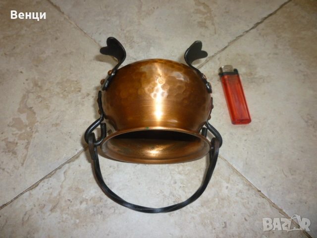 Медно Менче Котле, снимка 6 - Антикварни и старинни предмети - 55100934