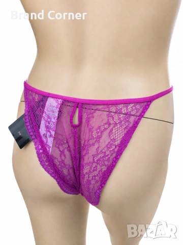 Дамско дантелено долнище Hunkemöller – размер L, циклама, снимка 4 - Бельо - 54531171
