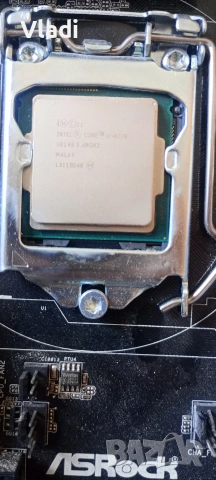 Котлован / Комплект дънна платка ASRock (LGA1150) + процесор Intel Core i7, снимка 2 - Части и Платки - 54661424