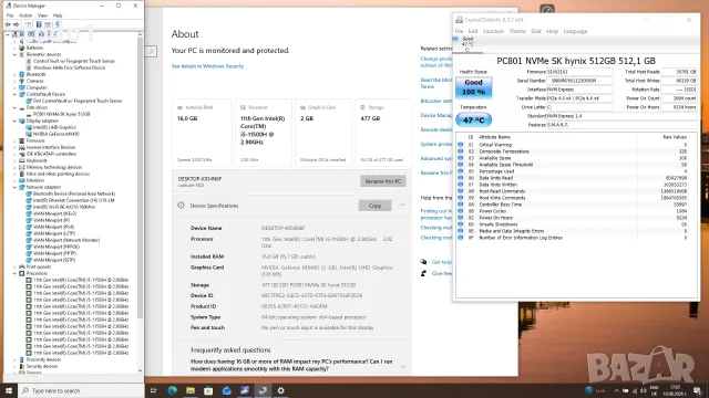 Dell Latitude 5521 FHD IPS i5-11500H/512GB/16GB/NVIDIA MX450 2GB, снимка 8 - Лаптопи за работа - 55621196