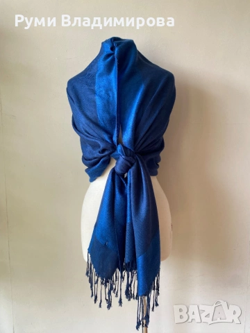 Шал в цвят кайсия от 100 % лен Soya concept