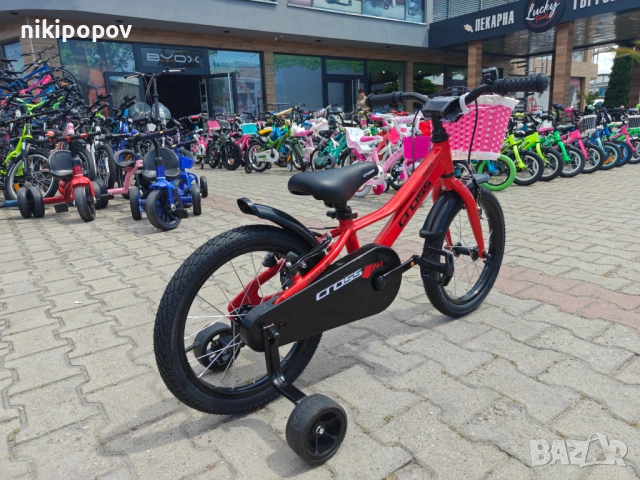 CROSS Алуминиев велосипед 16" DAISY червен, снимка 5 - Велосипеди - 54863911