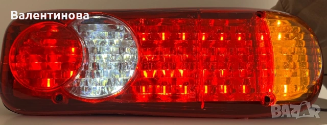 КОМПЛЕКТ LED стоп 5 функции 24V за камион, бус, ремарке (мигач/габарит/мъгла)