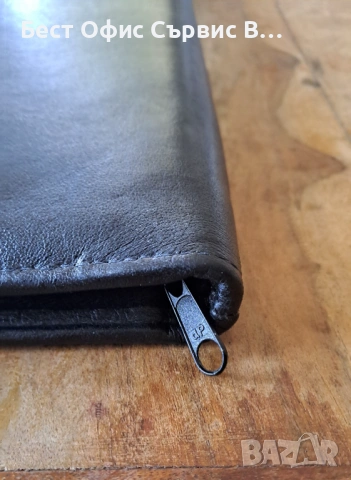 папка за документи луксозна с цип класьор и клипборд кожена черна А4, снимка 10 - Ученически пособия, канцеларски материали - 52542377