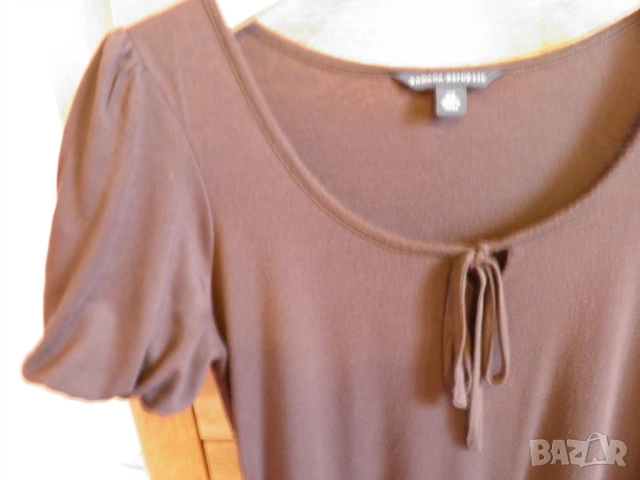 BANANA REPUBLIK кафява дълга рокля, снимка 3 - Рокли - 54339467