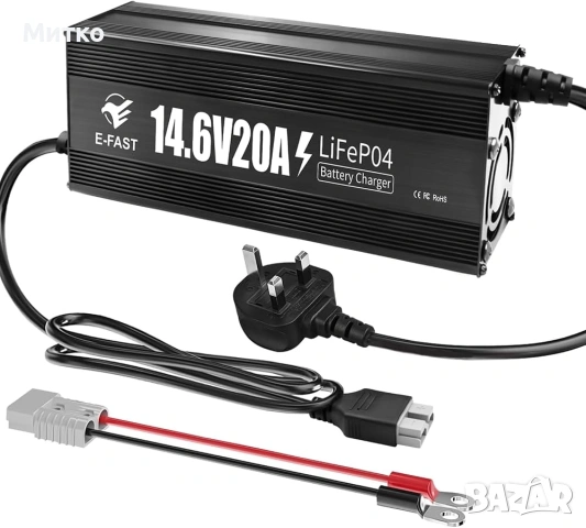 Зарядно устройство E-FAST 14.6V 20A за LiFePO4 батерии (Ново)
