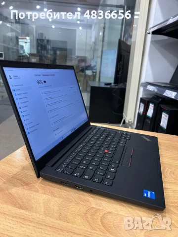 Като нов! Лаптоп Lenovo ThinkPad E14 Ryzen 7/40GB/512GB с 3 мес. гар., снимка 4 - Лаптопи за работа - 54759548