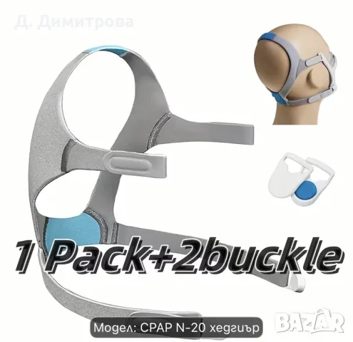 Resmed Airfit/Airtouch N20 ластици за маска - Резервна CPAP Средна, снимка 3 - Друга електроника - 55449426