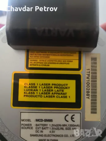Дискмен Samsung msd sm85, снимка 2 - MP3 и MP4 плеъри - 55675320