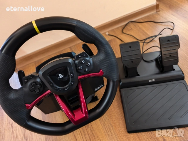 Безжичен волан с педали на HORI, съвместим с PlayStation 5, PlayStation 4, снимка 2 - Аксесоари - 54378111