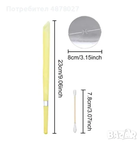 Ароматни восъчни свещи за уши за ефективно премахване на ушната кал 10 бр. / 10 броя в комплект; / Д, снимка 7 - Декорация за дома - 55499055