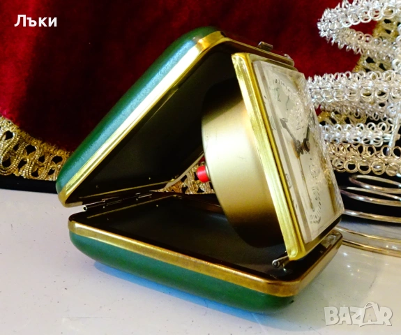 Механичен настолен часовник,будилник Peter. , снимка 2 - Антикварни и старинни предмети - 54671487