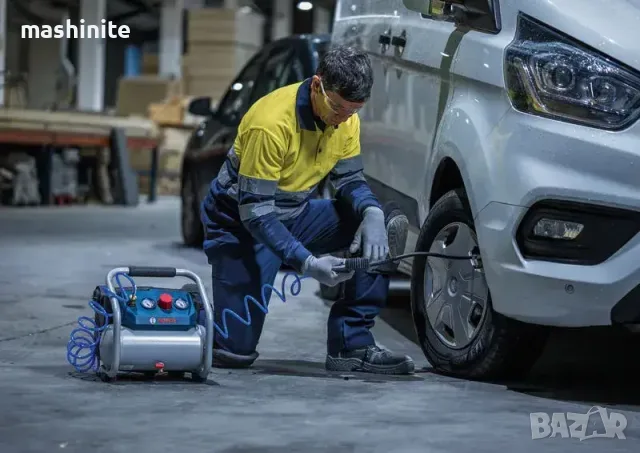 Акумулаторен компресор Bosch 18V GKO18V-51 , 51 л/мин, 8 барa , снимка 3 - Компресори - 55694737