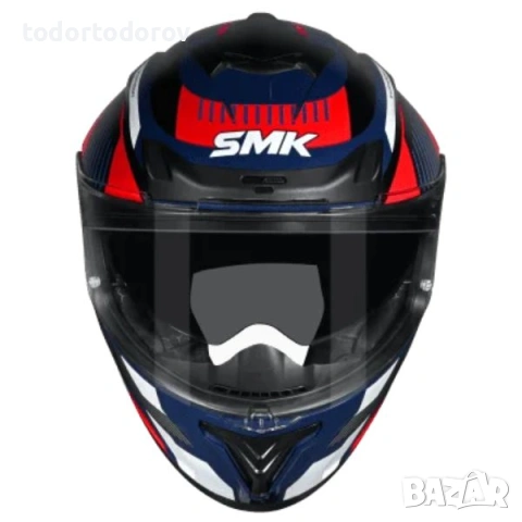 Топ Цена Мото каска SMK TYPHOON SPARKO red/blue/gray,вградени очила 2026 293.18 лв. / 149.90 €, снимка 3 - Аксесоари и консумативи - 54601725