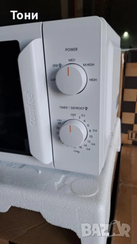 Компактна микровълнова фурна Comfee - 20 литра, 700W и 5 нива на мощност, снимка 4 - Микровълнови - 53955289