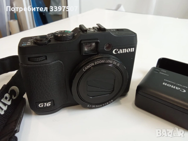 Продавам Canon PowerShot G16, снимка 4 - Фотоапарати - 55185162