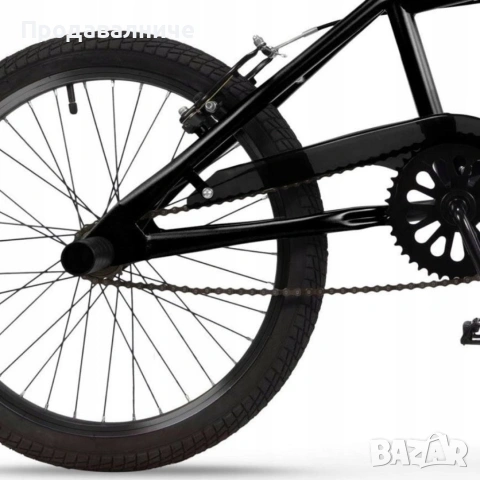 BMX велосипед TOIMSA Full Black 20” – Черен freestyle BMX с 360°, снимка 6 - Велосипеди - 54614609
