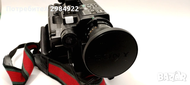 Голяма ретро видеокамера SONY CCD-V50E комплект, снимка 8 - Камери - 55162286