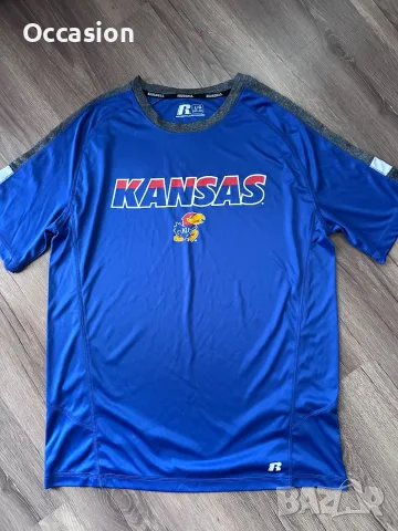 Нова без етикет Russell размер L Kansas Jayhawks, снимка 2 - Тениски - 55449453