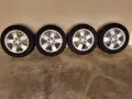 Оригинални алуминиеви джанти за Audi - 16 цола (5х100) с летни гуми., снимка 1